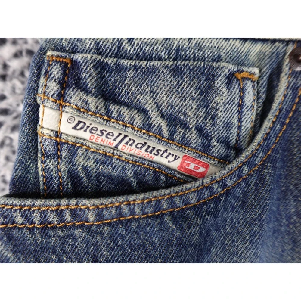 Diesel‎ Library 1995 09C04 W33 L32 Slimt Straight Fit Mens Jeans Blue Sand